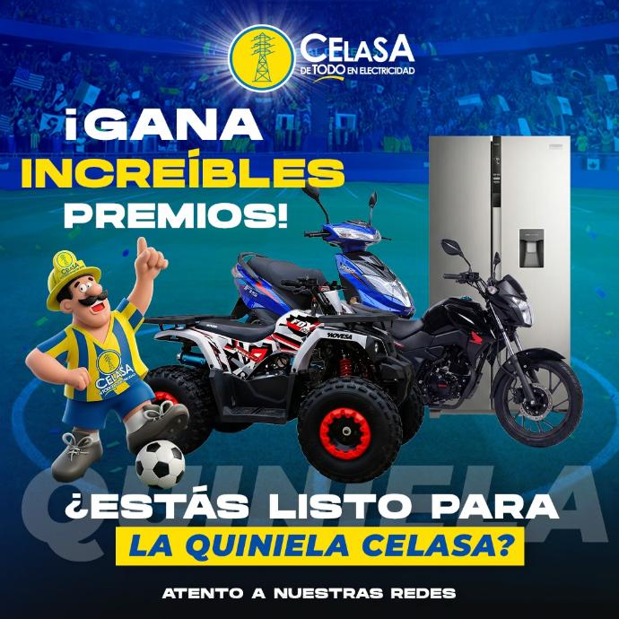 Gana increíbles premios con la Quiniela CELASA